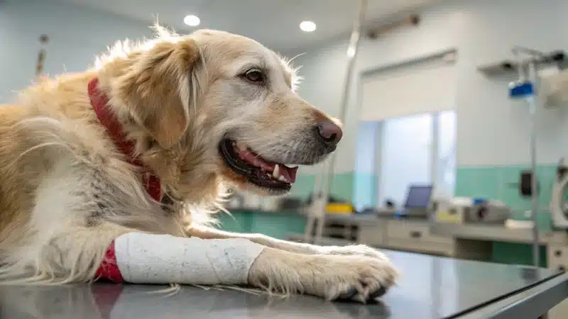 Quels sont les signes d’infection à surveiller après une blessure au coussinet d’un chien ?